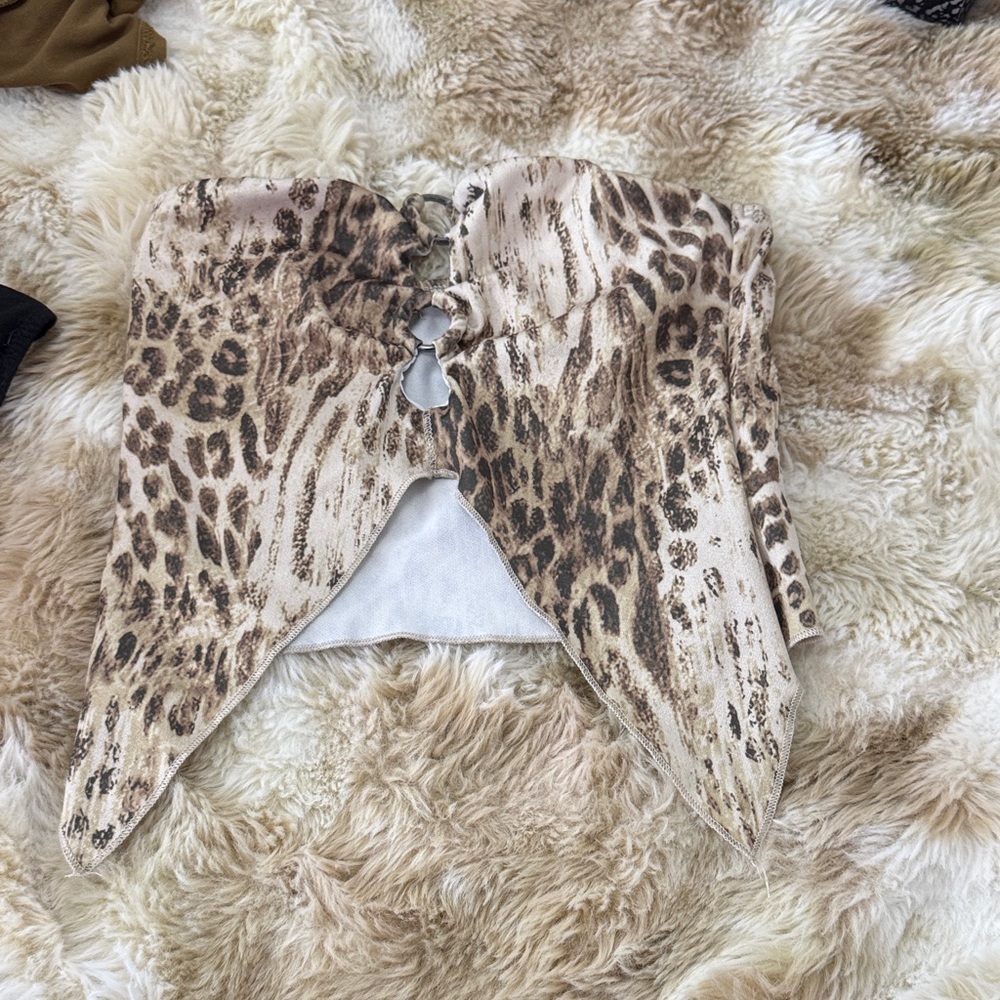 Windsor Leopard Print Crop Top